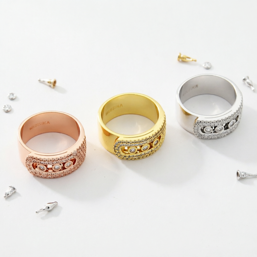 MEM22 New Classic Ring Brand Designer Titanium Steel Ring Gold Ring Women Mens Ring Love Promise Jewelry #6 #7 #8 #9