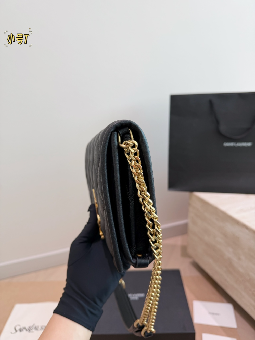 YLEM25 New arrive fashion black bag for woman hands bag beautiful gift to choose gift 22 cm
