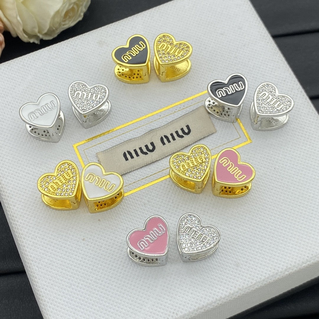 CEM211 New Arrive Fashion  Hot Sale  with Diamond Heart Earring  for Woman Jewelry To Choose