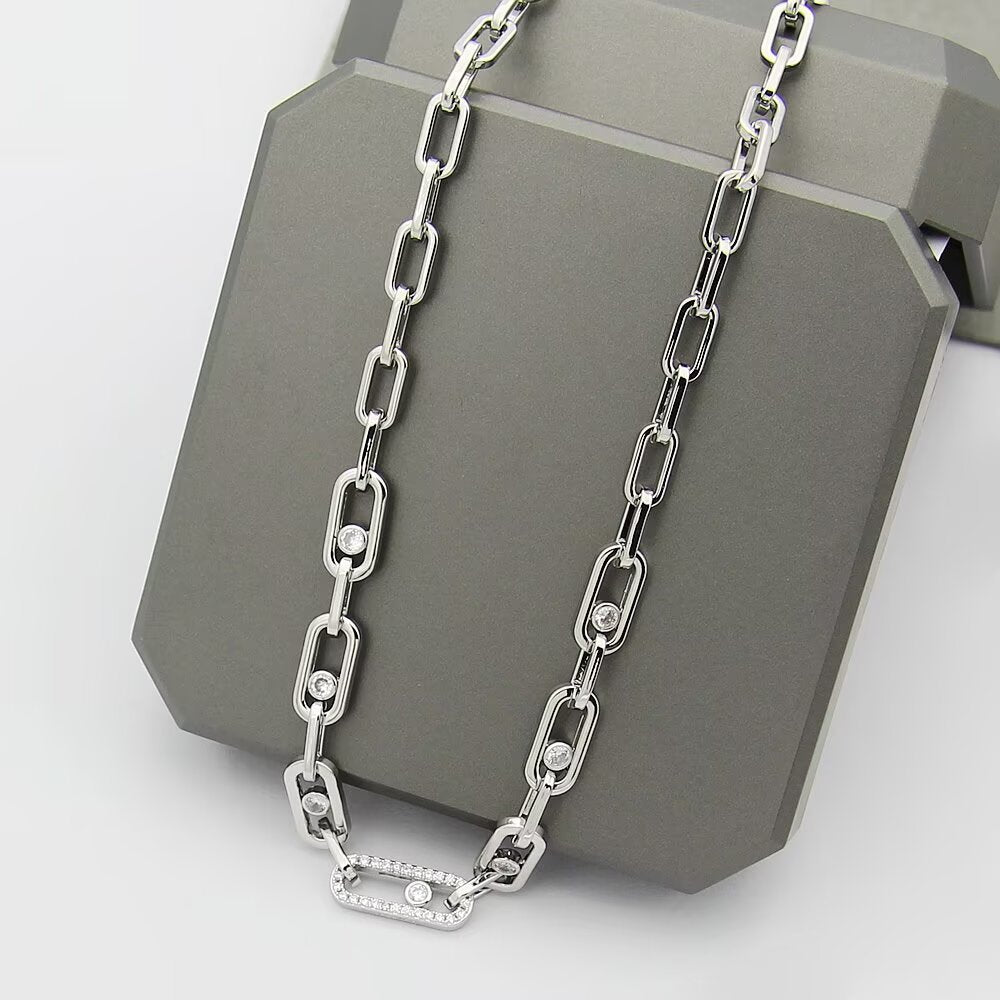 MEN17 Luxury necklace elegant necklaces designer necklaces womeng silver chains top quality pendant charm jewellery