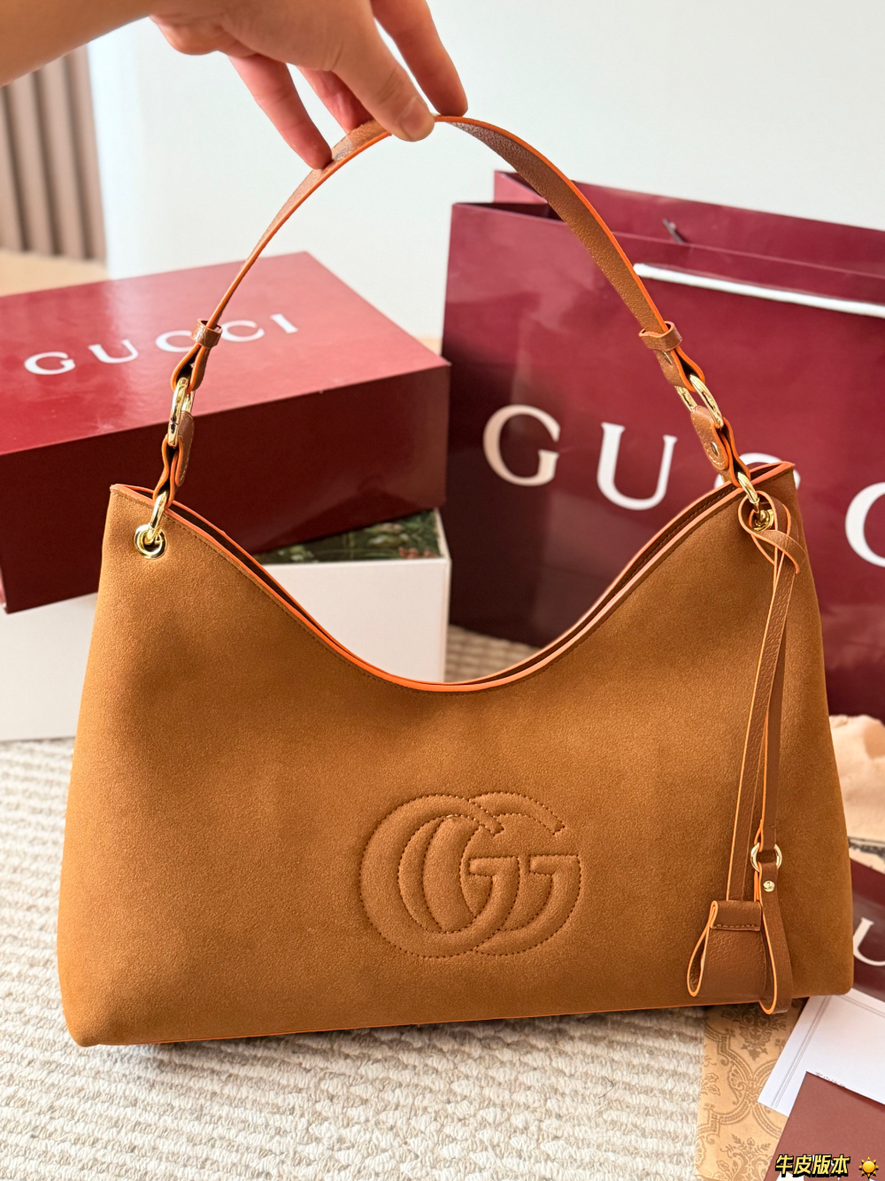 GEM277 New arrive fashion black brown caramel bag for woman hands bag beautiful gift to choose gift 42x19cm