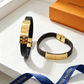 LEM563 New trendy three-dimensional metal letter bracelet a pair of ladies' accessories for couples