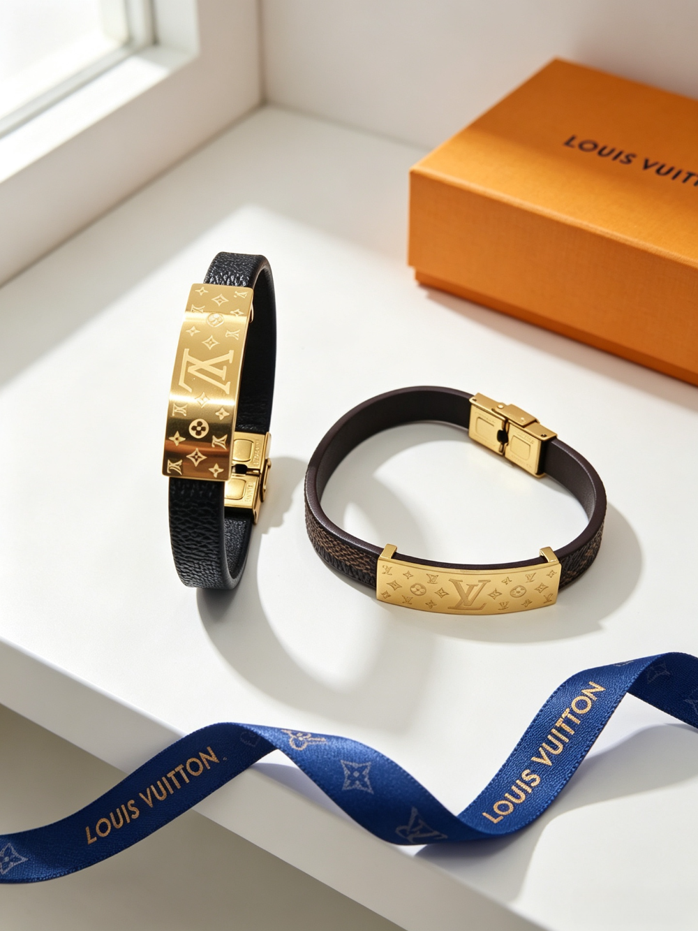 LEM563 New trendy three-dimensional metal letter bracelet a pair of ladies' accessories for couples