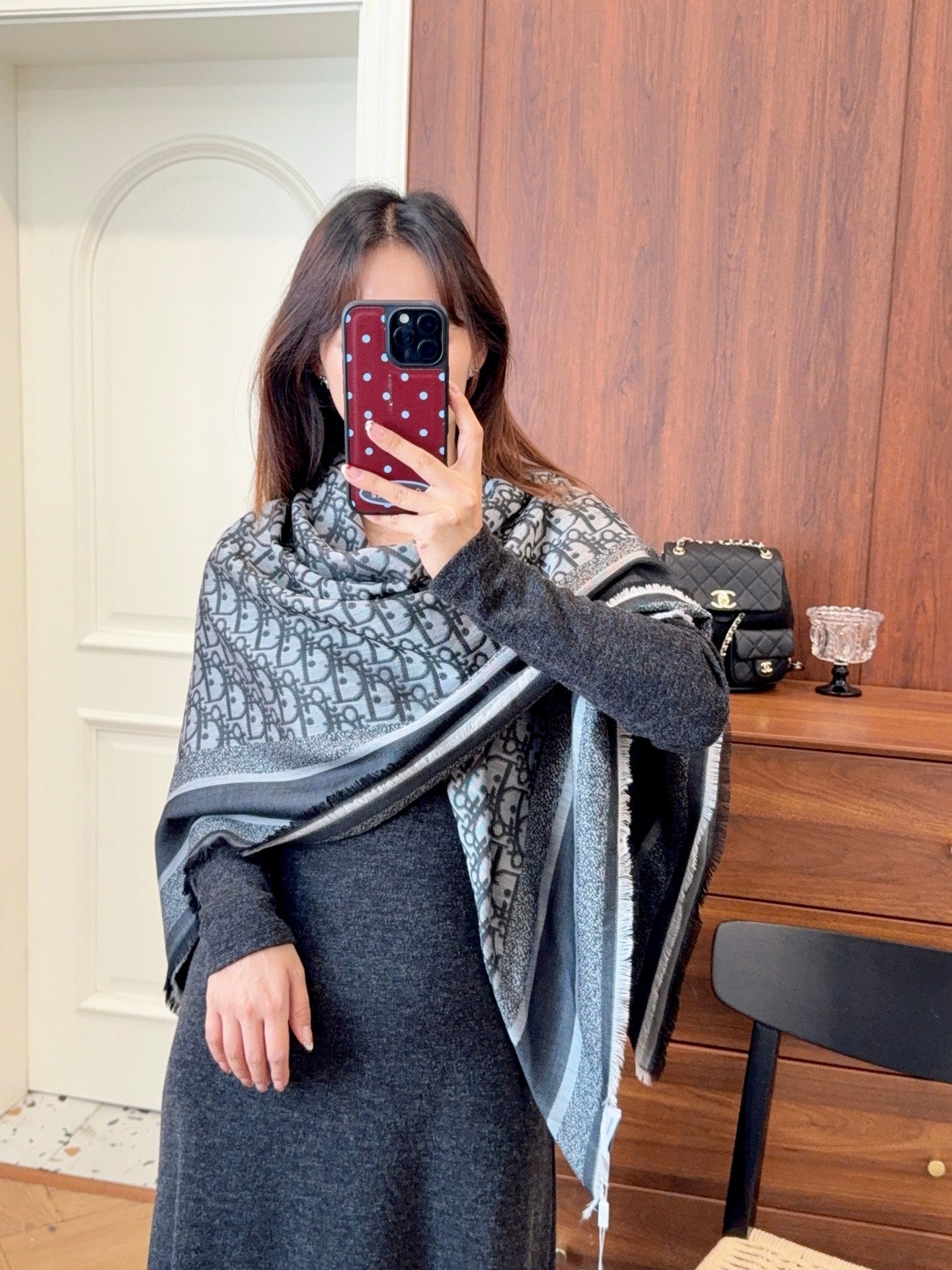 DEM234 Classic Luxury Designer scarf  cashmere fringe Designer scarf Scarf shawl blanket Winter for women and men 140*140cm
