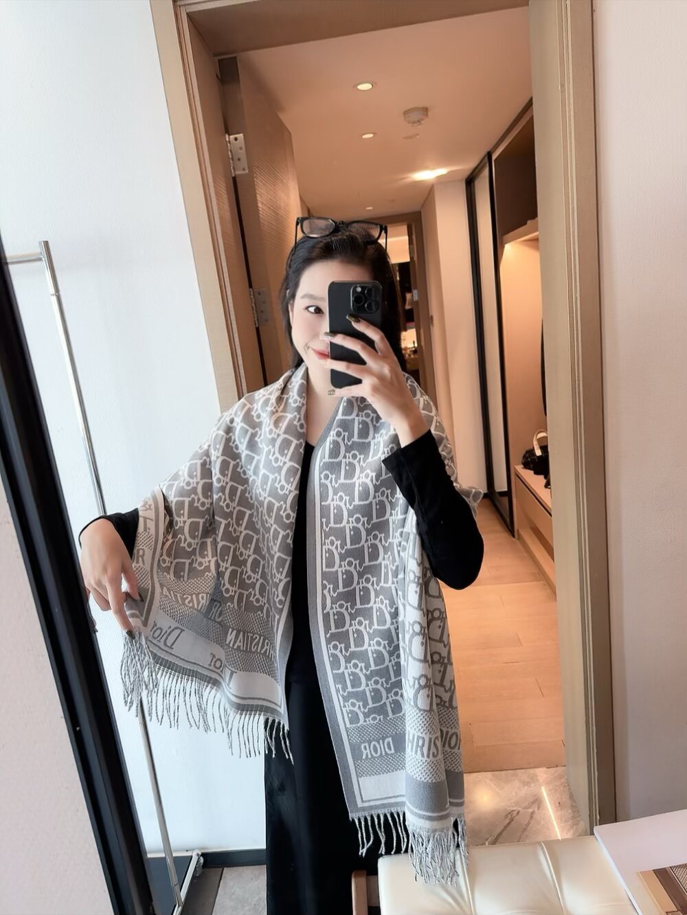 DEM234 Scarf Designer Classic Plaid Women Man Designer Scarf 100% Cashmere Scarves For Winter Warm Womens and mens Long Wrs