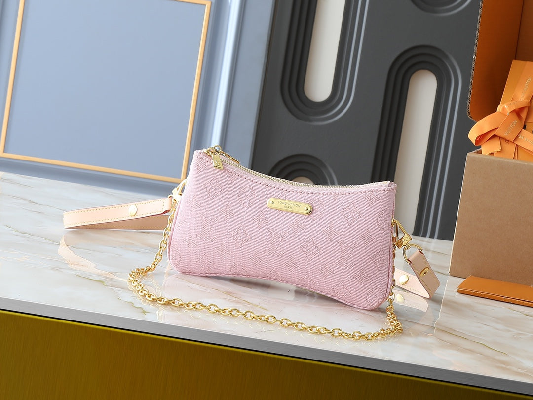 LEM249 Designer bag Classic pink Wallet Shoulder bag Date Code Handbag Purse 24.5 x 13.5 x 6.5cm