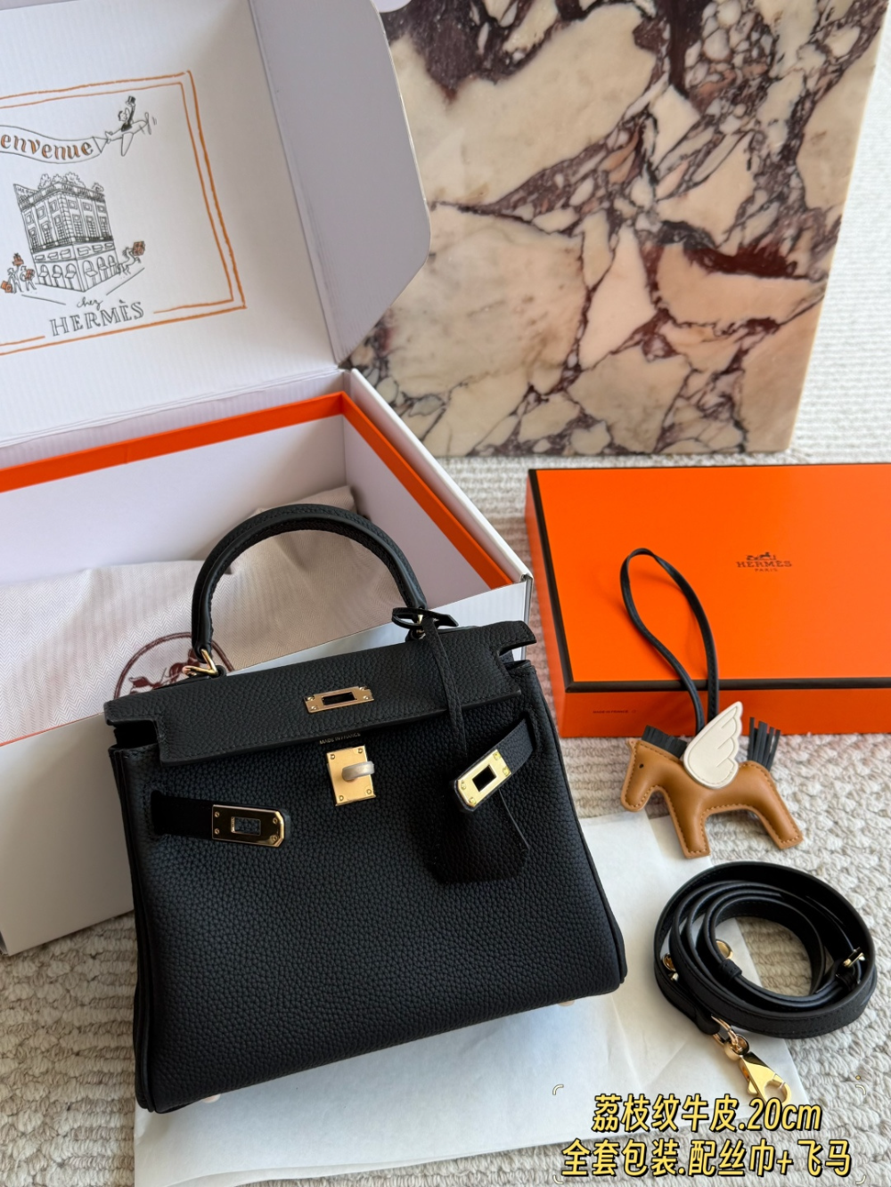 HEM122 New arrive fashion black color  bag for woman beautiful gift to choose gift size to choose 20cm