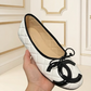 CEM363 Designer women's shoes women's flat shoes black white khaki colors high quality sizes 34 to 42