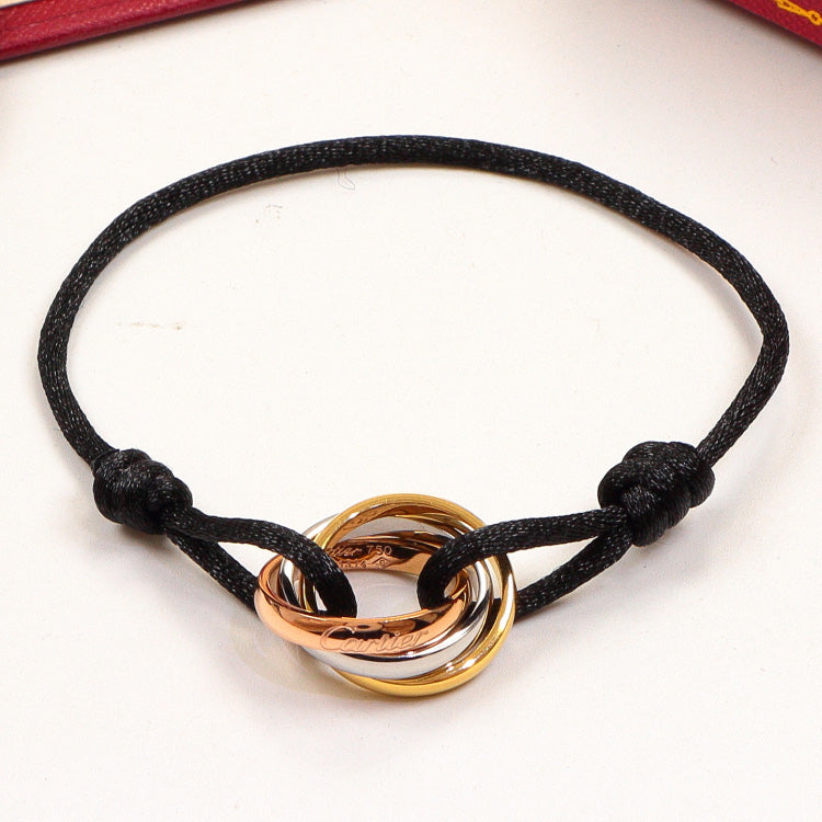 CREM168  New arrive Fashion  Stainless Steel Wedding 3 color bracelet bangle Bague Femme for woman gift