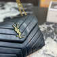 YLEM10 New arrive fashion pink khaki black  brown coffee  color bag for woman beautiful gift to choose 22*7*17cm