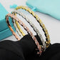 TEM45New arrive fashion gold silver rose color bracelets for woman beautiful jewelry to choose gift