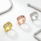MEM22 New Classic Ring Brand Designer Titanium Steel Ring Gold Ring Women Mens Ring Love Promise Jewelry #6 #7 #8 #9