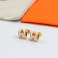 HEM143 New arrive fashion black white color earring  for woman jewelry beautiful jewelry no with box
