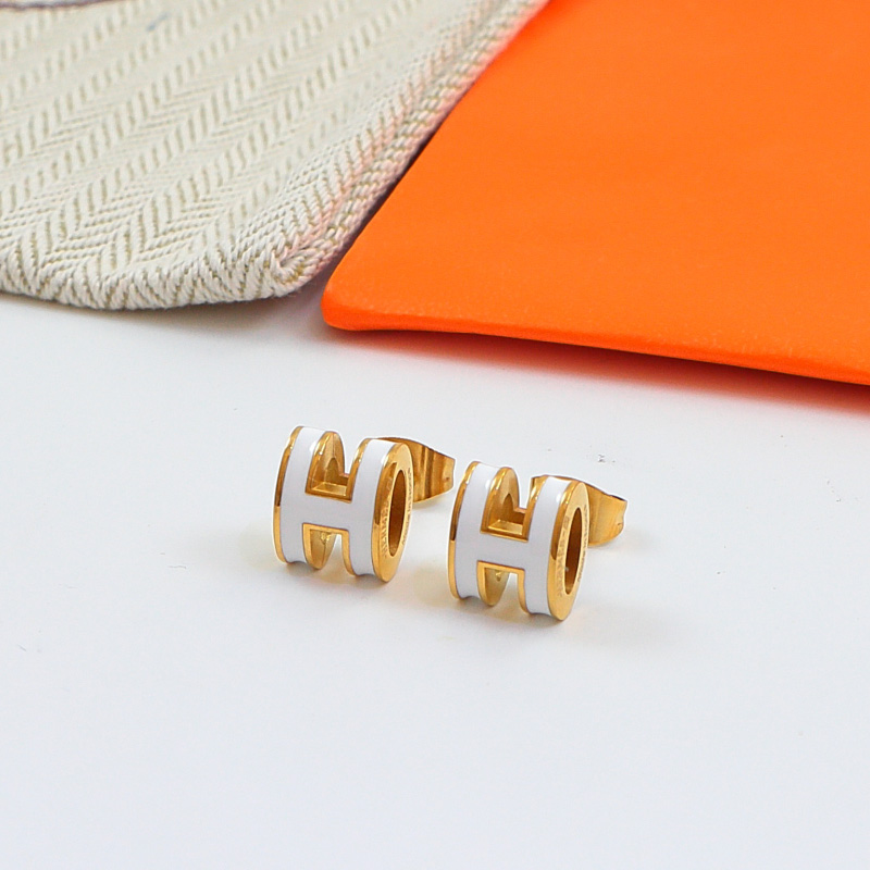 HEM143 New arrive fashion black white color earring  for woman jewelry beautiful jewelry no with box