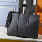 LEM330 Hot sale fashion black brown  bag for woman and men gift size 31*39*8.5cm