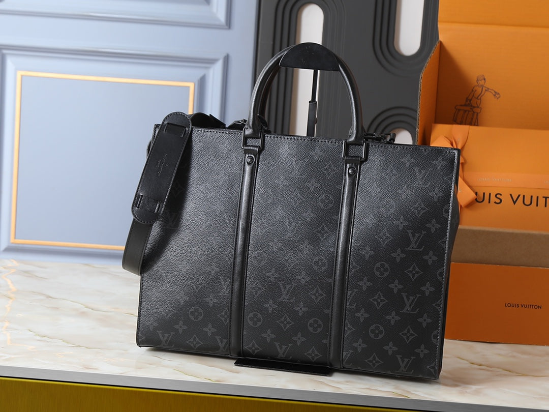 LEM330 Hot sale fashion black brown  bag for woman and men gift size 31*39*8.5cm