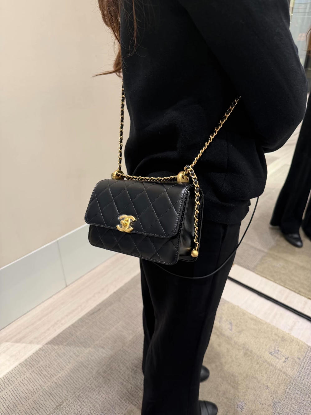 CEM385 New arrive fashion black white color bag for woman beautiful gift to choose 2 size