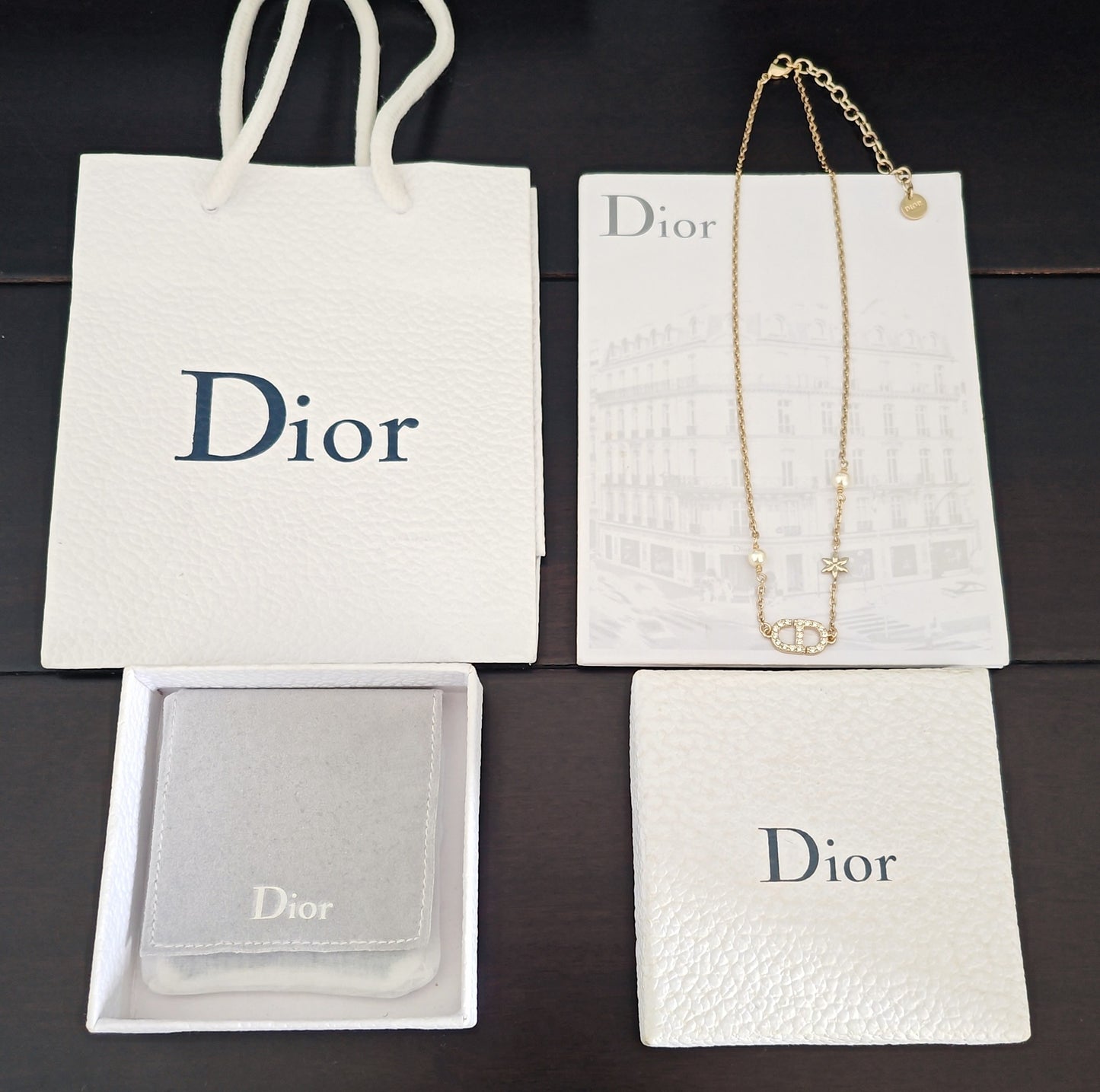 DEM287  New Arrive Fashion  with Diamond Stars Pearl  Necklce for Woman Brass Material Jewelry To Choose Gift