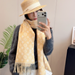 LEM525 new arrive  Hot sale brown black grey yellow color fashion beautiful  scarf  for woman gift  to choose size 180*45cm