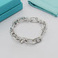 TEM02 Full diamond  Bracelets for women  Bangles men charm bracelet Couple Jewelry