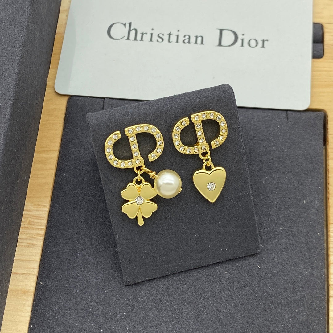 DEM273 New Arrive Fashion  Hot Sale  with Diamond Pearl Earring  for Woman Jewelry To Choose