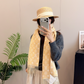 LEM525 new arrive  Hot sale brown black grey yellow color fashion beautiful  scarf  for woman gift  to choose size 180*45cm