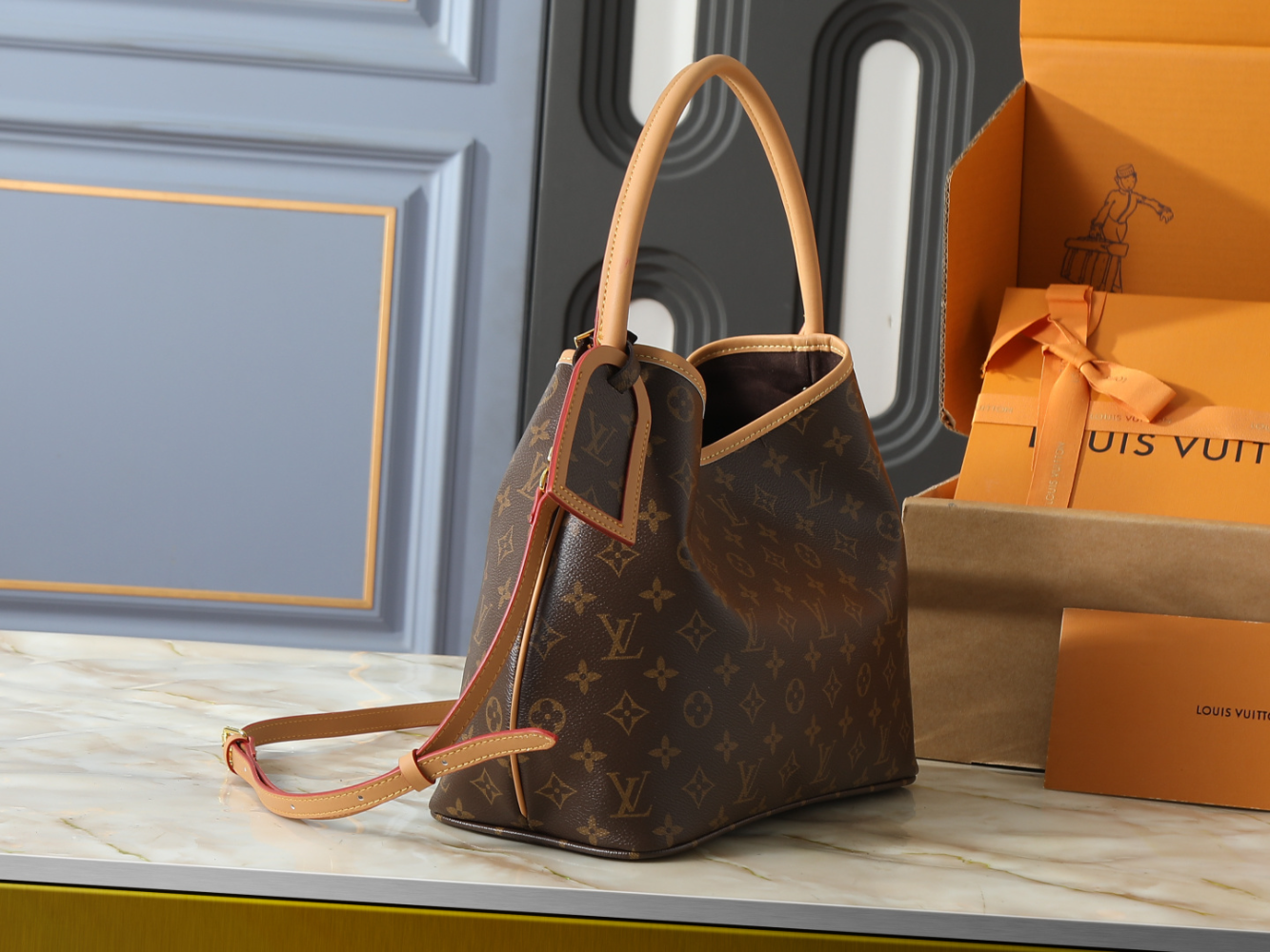 LEM438 New arrive fashion brown bag for woman hands bag beautiful gift to choose gift 31 × 26.5 × 14.5cm