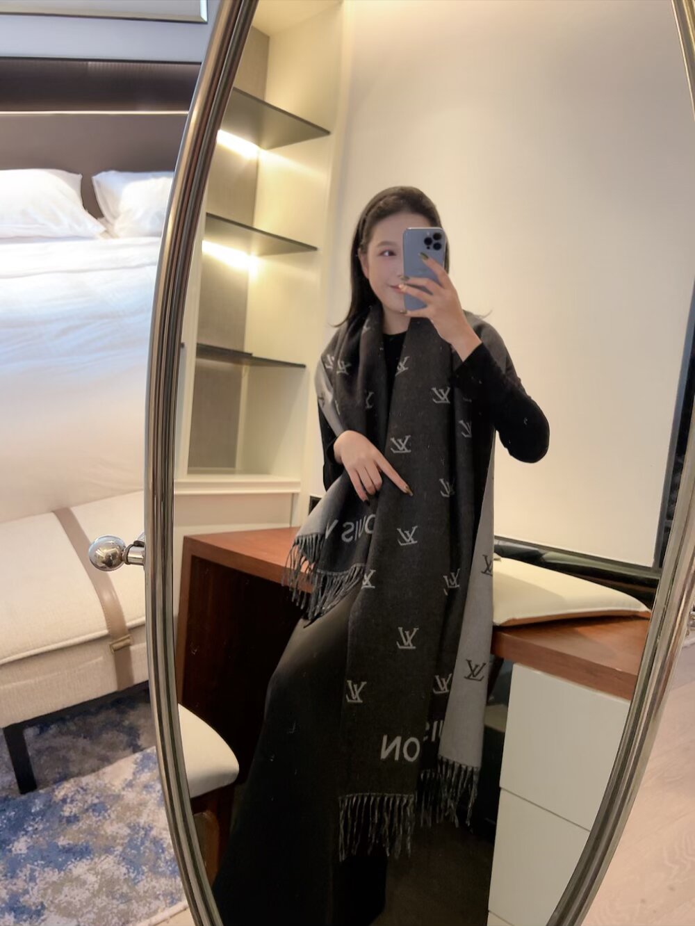 LEM293 New top Women Man Designer Scarf fashion brand 100% Cashmere Scarves For Winter Womens and mens Long Wraps Size 180✖️60cm