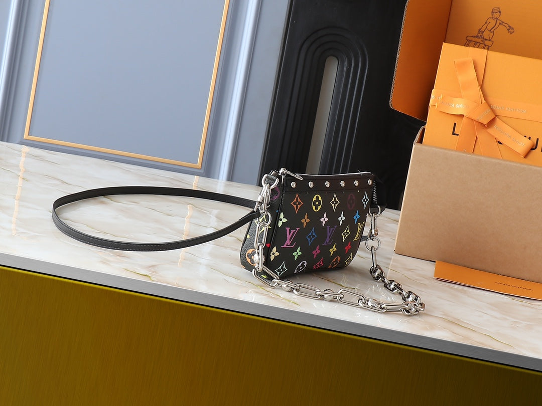 LEM248 Designer Bag Shoulder Bag Crossbody Bag Luxury Bag Purse Designer 2025 Texture Handbag Armpit New Mahjong Bag Temperament Fashion Clash Color Fashion Bag 22.0 x 13.0 x 4.0cm