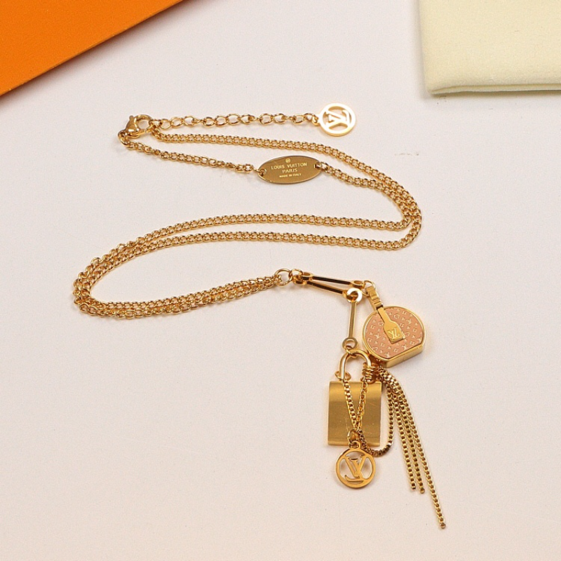 LEM404 New Arrive Fashion Gold Color Long Necklace for Woman Beautiful Jewelry To Choose Gift