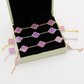 VAEM22 New trendy four-leaf collar chain bracelet personalized luxury high-end accessory available as a gift option