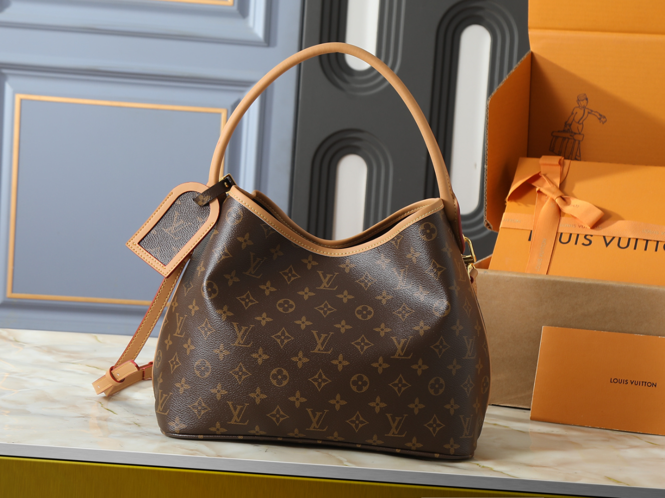 LEM438 New arrive fashion brown bag for woman hands bag beautiful gift to choose gift 31 × 26.5 × 14.5cm