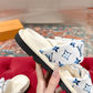 LEM454 Designer women Slippers sandals shoes for women mix color shoes high quality size 4.5cm