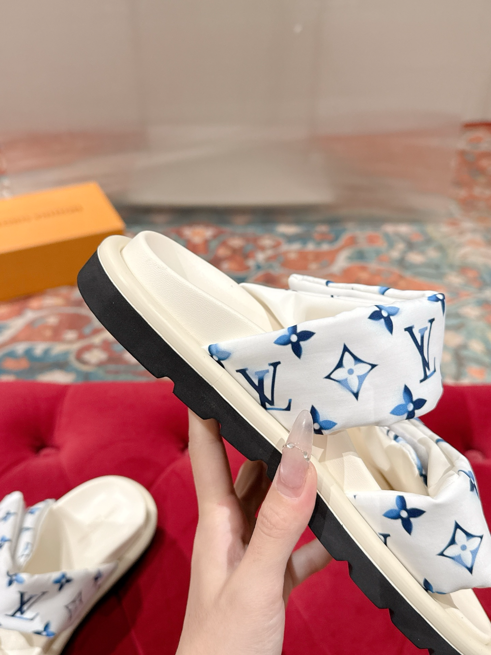 LEM454 Designer women Slippers sandals shoes for women mix color shoes high quality size 4.5cm