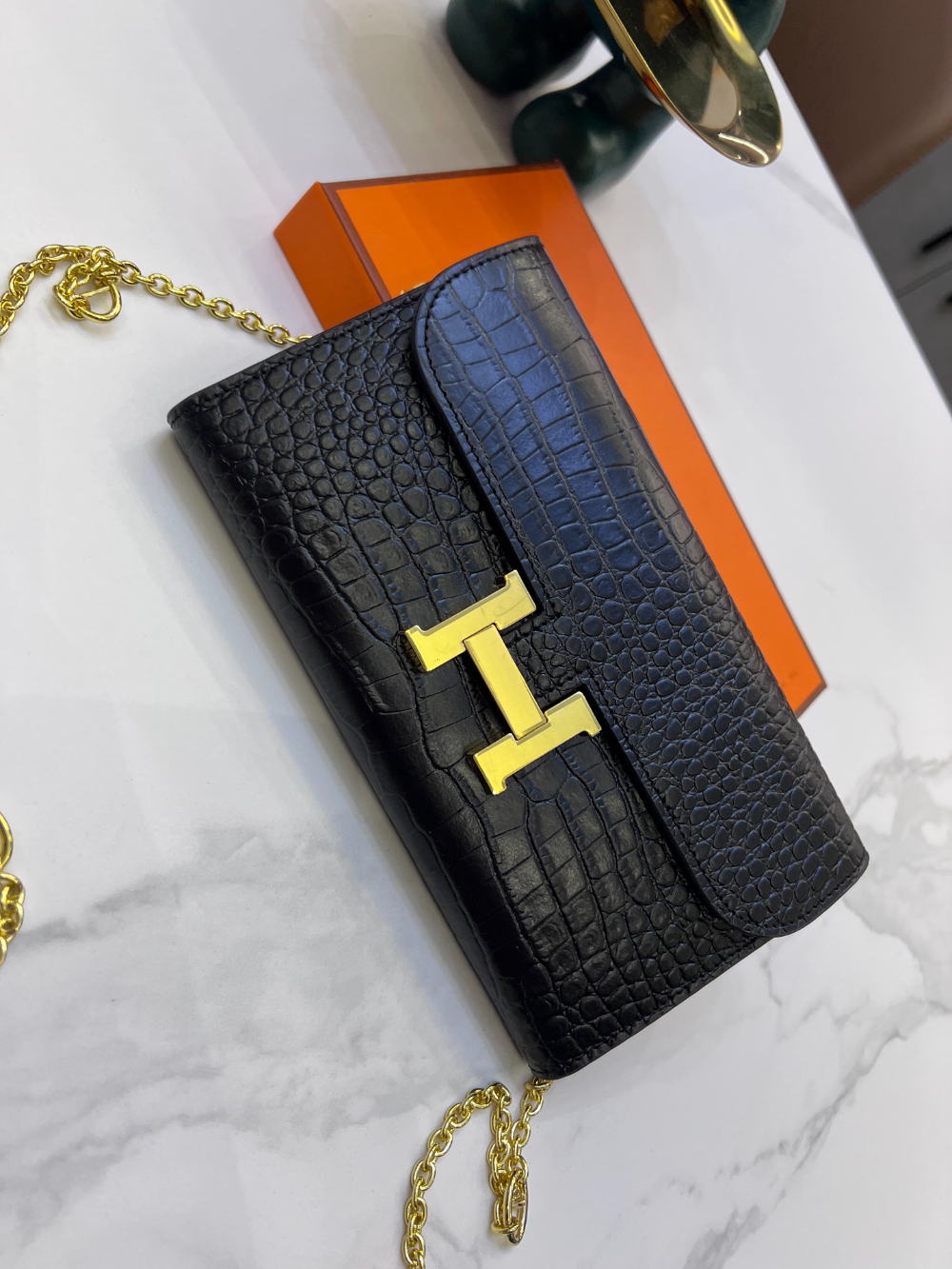 HEM108 New arrive fashion black bag for woman hands bag wallet beautiful gift to choose gift  20*10cm