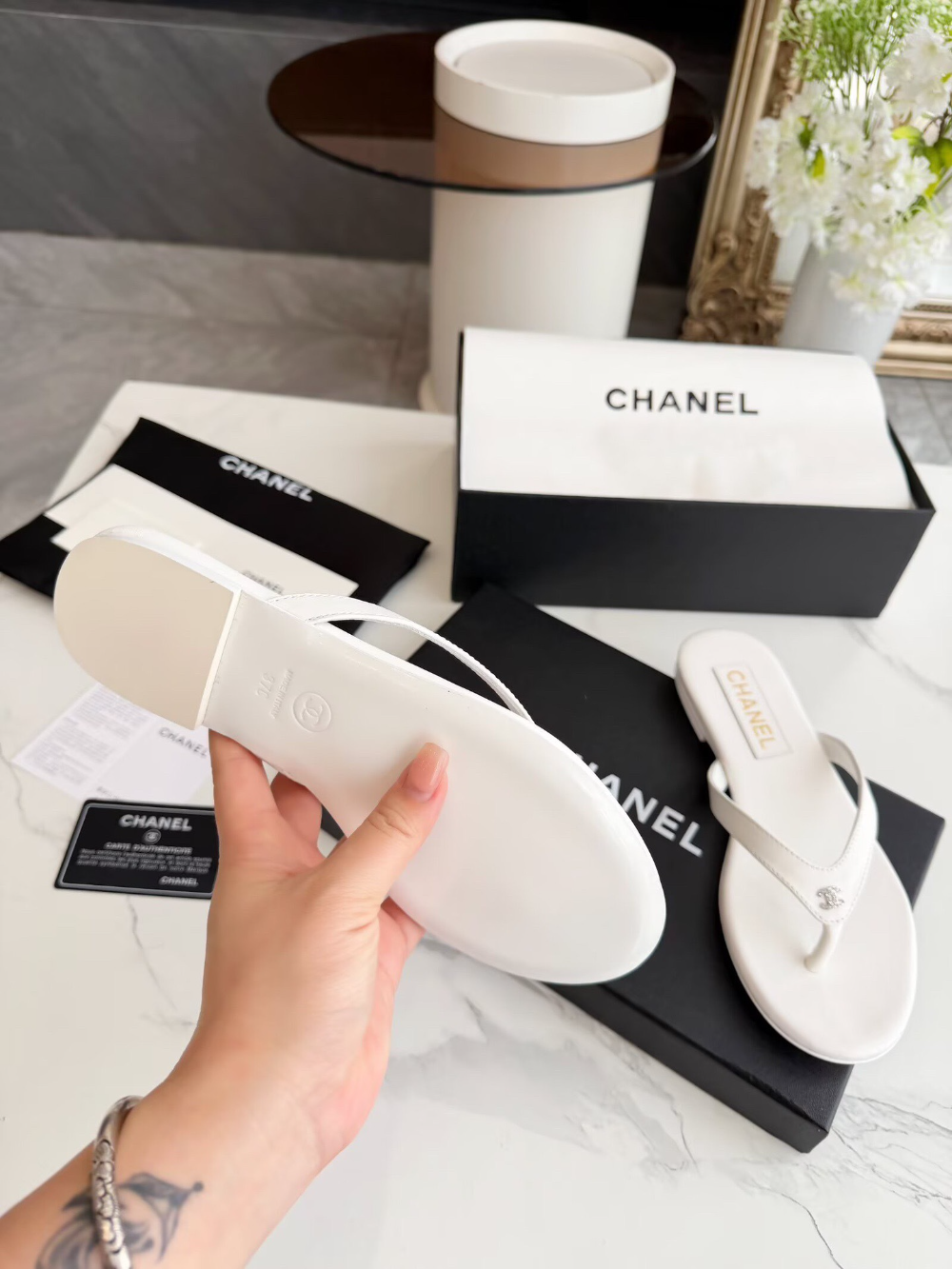 CEM338 New arrive fashion black white shose for woman beautiful Slippers gift to choose