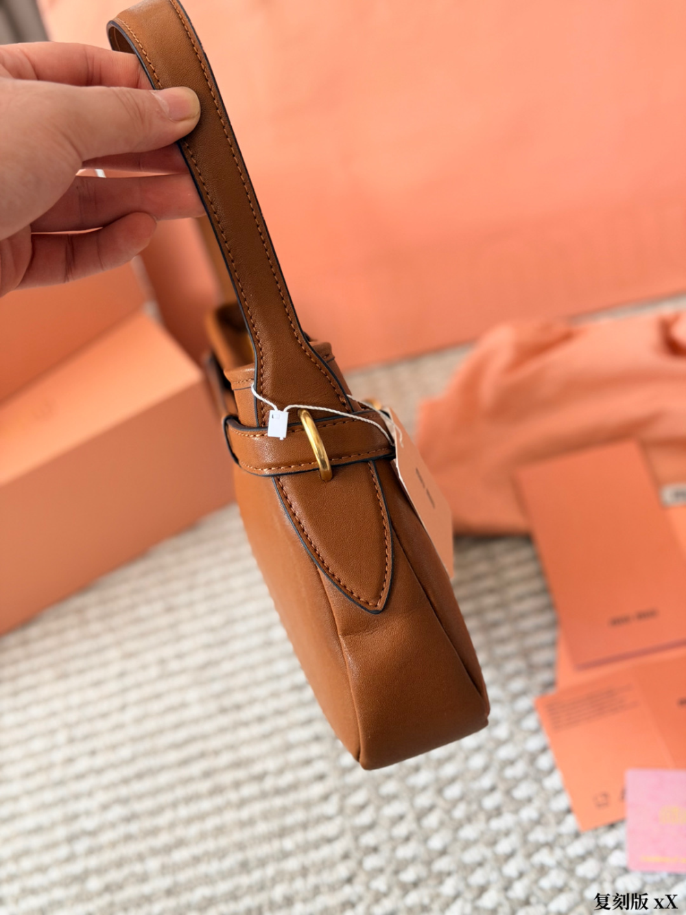 MIU04 New arrive fashion brown pink black beige color bag for woman beautiful gift to choose size  32*18cm