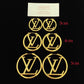 LEM345 New arrive fashion gold and silver color big earring  for woman jewelry beautiful jewelry to choose gift 3cm 4cm 5cm