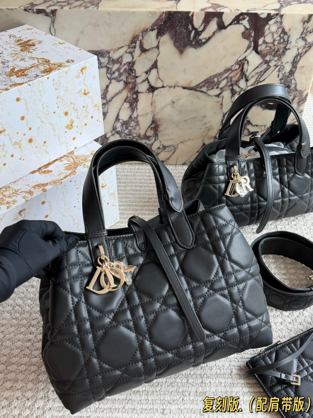 DEM373  New arrive fashion black white pink khaki beige color bag for woman beautiful gift to choose 2 size