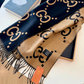 GEM190 new arrive  Hot sale brown deep blue color fashion beautiful  scarf  for woman gift  to choose size 180*45cm