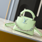 LEM513 New arrive fashion black white green deep-blue yellow bag for woman hands bag beautiful gift to choose gift 2 size