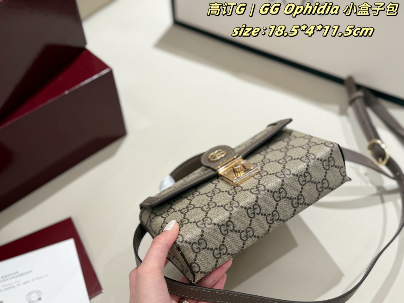 GEM159 New arrive fashion brown bag for woman hands bag beautiful gift to choose gift 18.5*4*11.5cm
