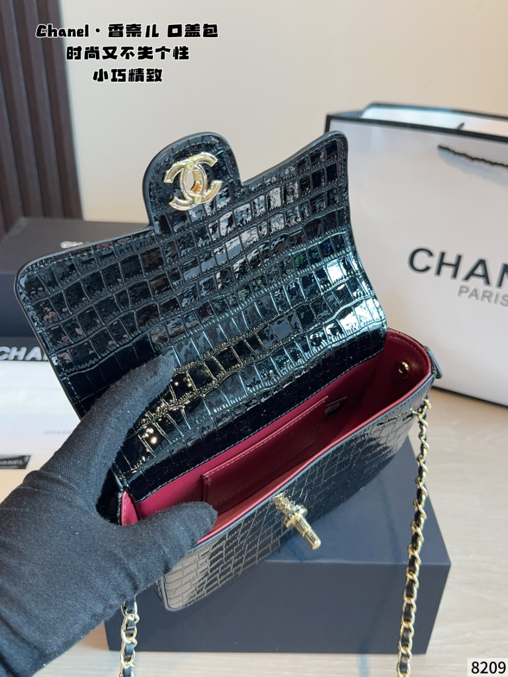 CEM323 New arrive fashion black red green grey color bag for woman beautiful gift to choose gift size to choose 19.5×5×14.5cm