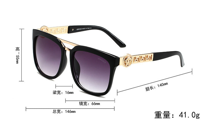 CAEM02 Designers Men Classic Brand Retro women Sunglasses  Eyewear Metal Frame Sun Glasses Woman glass lenses aviator sunglasses With box