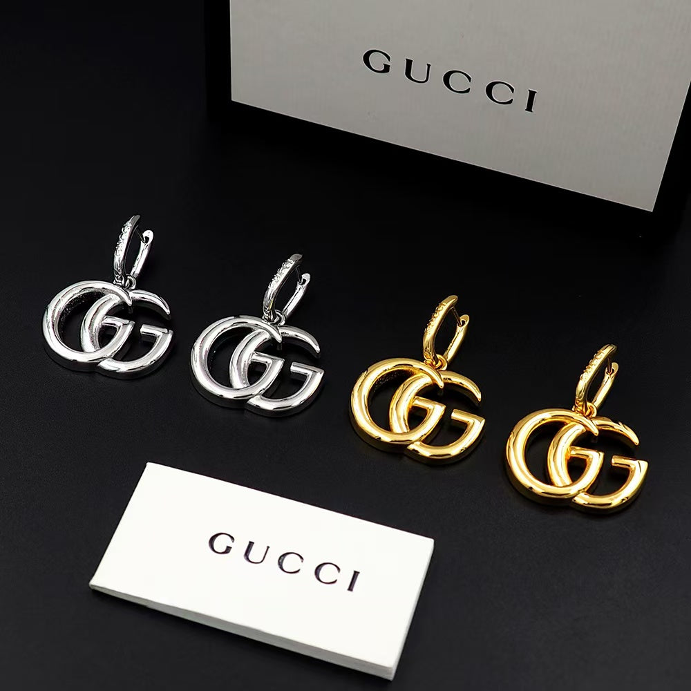 GEM150 New Arrive  Silver and Gold Color Earring Fashion Design Earring Charm for Women Jewelry 4cm Long