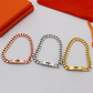 HEM89 New Arrive Letter Surface Rotating Clasp Bracelet - Women's Versatile Rotating Clasp Thick Bracelet