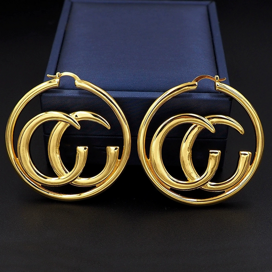 GEM203  Fashion Stainless Steel  Gold Stone Design beautiful Earring Charm For Women Jewelry