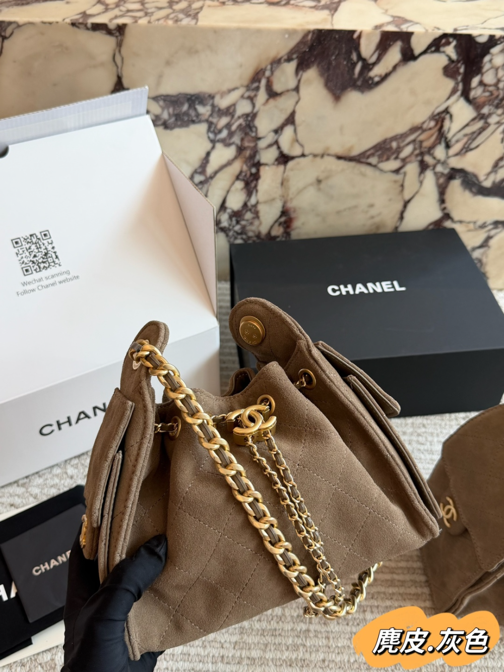 CEM328 New arrive fashion khaki color bag for woman beautiful gift to choose gift size to choose 2 size
