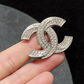 CEM254  New Arrive Gold and Silver  Color Brooch Fashion Design with Diamond Brooch Charm for Women Jewelry