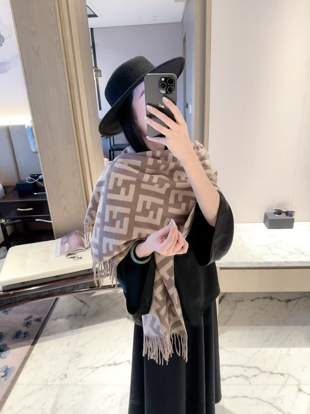 FEM34 new arrive  Hot sale brown  black color fashion beautiful  scarf  for woman gift  to choose 60x180cm
